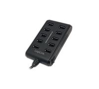 LogiLink USB 2.0 10-Port Hub with On/Off Switch 480 Mbit/s