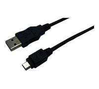 LogiLink USB 2.0 A/mini-A 3m câble USB USB A Mini-USB A Noir
