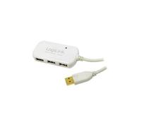 LogiLink USB 2.0 Hub 4-Port with repeater cable - Concentrateur (hub) - 4 x USB 2.0 - de bureau