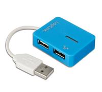 LogiLink USB 2.0 Hub Smile 4 Port blau
