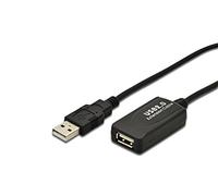 LogiLink USB 2.0 Repeater Cable câble USB 5 m USB A Beige