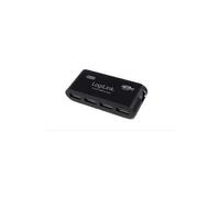 LogiLink Hub USB 3.0 UA0170 – 4 ports, avec bloc d'alimentation – Noir