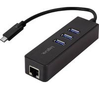 LogiLink UA0283 Ethernet 1000Mbit/s carte réseau - Cartes réseau (Avec fil, USB, Ethernet, 1000 Mbit/s, Noir)