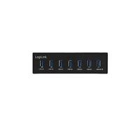 LogiLink USB 3.0 hub, 7-port 5.25" internal, with fast charging port - Concentrateur (hub) - 6 x SuperSpeed USB 3.0 + 1 x USB 3.0 SuperSpeed (charge)