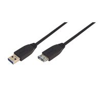 Logilink USB 3.0 Kabel A -> A St/Bu 1.00m Verl. schwarz