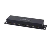 Logilink USB-HUB 7-Port metall LED-Anzeige m. Netzteil