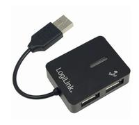 Logilink USB-HUB "Smile" 4-Port o. NT schwarz