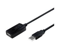 LogiLink 10m USB - USB 2.0 M/F câble USB USB A Noir