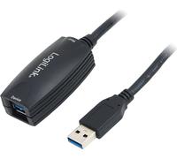 Logilink USB Kabel A -> A St/Bu 5.00m Verl. schwarz