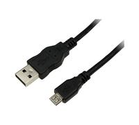 LogiLink Câble USB USB 2.0 USB-A mâle, USB-Micro-B mâle 1.00 m noir