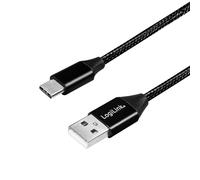 LogiLink CU0140 câble USB 1 m 2.0 USB C USB A Noir