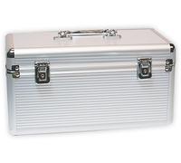LogiLink Valise Protection en Aluminium pour jusqu'à 4 X 8,9 cm (3,5 ") et 2 x 6,4 cm (2,5) Disques durs 8X 3,5" - 6X 2,5" HDD Silber