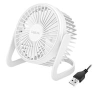 LogiLink Ventilateur de bureau USB 12,7 cm 30 dB Blanc