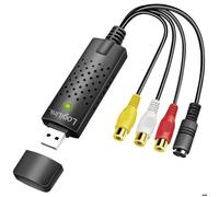 LogiLink Enregistreur audio/vidéo VG0030A – USB 2.0 Full‑HD, 3 x RCA + S‑Video