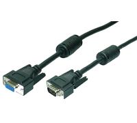LogiLink VGA M/F 1.8m câble VGA 1,8 m VGA (D-Sub) Noir