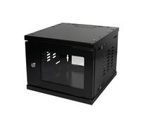 LogiLink W06Z33B Rack Mural 4U Acier Noir Charge Max. 20kg Profondeur 300mm, Conforme RoHS, pour Montage Équipements Réseau et Serveurs