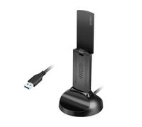 LogiLink WL0251 Adaptateur USB Wi-FI 6E 5,8 GHz avec Support magnétique, WPA/WPA2, WPA3, 5 W, LED