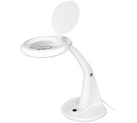 LogiLink WZ0059 Lampe loupe pour bureau, 3 & 12 dioptries Grossissement=4 x 100 mm Classe d'efficacité énergétique 2021 F (A - G)