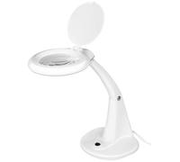 LogiLink WZ0059 Lampe loupe pour bureau, 3 & 12 dioptries Grossissement=4 x 100 mm Classe d'efficacité énergétique 2021 F (A - G)
