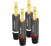 LogiLinkCA1212 LogiLink Kit de fiches banane, 4 pièces (2 paires)