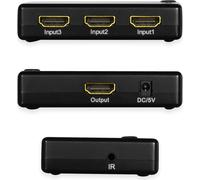 LogiLinkHD0042 LogiLink Full HD Small HDMI Switch, 3x, noir