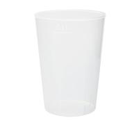 LogiPack GeRo Lot de 40 gobelets réutilisables de 100 ml - Fabriqués en Allemagne - Réutilisables - Transparent - En polypropylène (gobelet de 0,1 l)