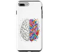 Logique cérébrale vs créativité Art et Science Concept d'esprit Coque pour iPhone 7 Plus/8 Plus
