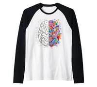 Logique cérébrale vs créativité Art et Science Concept d'esprit Manche Raglan