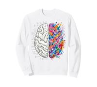 Logique cérébrale vs créativité Art et Science Concept d'esprit Sweatshirt