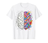 Logique cérébrale vs créativité Art et Science Concept d'esprit T-Shirt