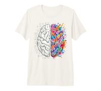 Logique cérébrale vs créativité Art et Science Concept d'esprit T-Shirt Haut de Gamme