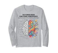 Logique cérébrale vs créativité Science Art Mind Concept Manche Longue