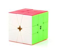 Logique - Cube magique Qifa Sq1 3x3 - Speedcube économique - Compact et léger - Performances fluides - Couleurs vives - Idéal pour les débutants et les collectionneurs - Cadeau intelligent