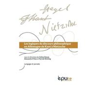 Logiques Du Discours Philosophique En Allemagne De Kant À Nietzsche