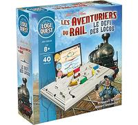 Logiquest | Les Aventuriers du Rail : Le défi des locos | Jeu de société | À partir de 8 ans | 1 joueur
