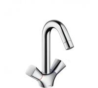 Hansgrohe Mitigeur lavabo Logis 2 71221000 – 2 poignées, chromé, sans garniture de vidange