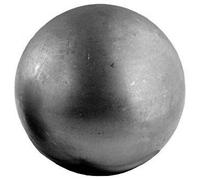 LogistSystem 43.015 Boule en acier - Diamètre : 15 mm - Sans trou - Boule décorative - Pour balustrade, clôture, rampe d'escalier