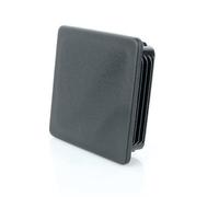LogistSystem Bouchon à lamelle pour Tuyau Carré - 120x120 mm - Anthracite - PE Polyéthylène - Bouchons de Couverture - Cache Tube en plastique robuste - pour une protection parfaite, ZK.120x120