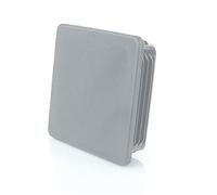 LogistSystem Bouchon à lamelle pour Tuyau Carré - 140x140 mm - Gris - PE Polyéthylène - Bouchons de Couverture - Cache Tube en Plastique Robuste - pour Une Protection Parfaite, ZK.140x140