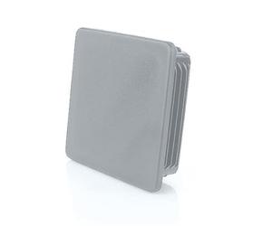 LogistSystem Bouchon à lamelle pour Tuyau Carré - 140x140 mm - Gris - PE Polyéthylène - Bouchons de Couverture - Cache Tube en Plastique Robuste - pour Une Protection Parfaite, ZK.140x140