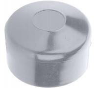 LogistSystem Capuchon de poteau de clôture pour des dimensions extérieures de 40 mm, diamètre : 40 mm, capuchons de clôture gris, rond - Capuchons de poteaux de clôture en plastique de qualité