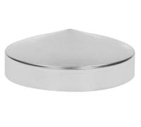 LogistSystem Capuchon de Poteau Rond - Diamètre 60-62 mm - En Acier Galvanisé - Forme Pyramide - Protection Pour Poteaux en Bois - 1 Pièce