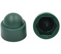 LogistSystem Capuchons de Protection Hexagonaux Pour Vis M12 - Clé 19, Verts en Plastique PE, Durables Pour Écrous et Tête de Vis