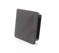 LogistSystem Lot de 1 bouchon carré - 100 x 100 mm - Bouchon carré noir - Embouts carrés en plastique polyéthylène - Bouchon pour couvercle des tubes en acier