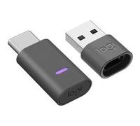 Logitech 2 ES for Business - Micro-casque - Bluetooth - sans fil, filaire - Suppresseur de bruit actif - USB-C - graphite - certifié UC Graphite