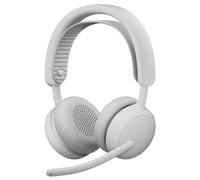 Logitech Casque Zone Wireless 2 ES - ANC hybride adaptative, Bluetooth - Blanc cassé