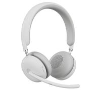 Logitech 2 - Micro-casque - sur-oreille - Bluetooth - sans fil - Suppresseur de bruit actif - USB-C via un adaptateur Bluetooth - blanc cassé - Certifié pour Microsoft Teams