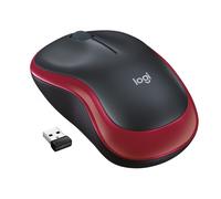 Logitech Souris M185 - optique sans fil ambidextre 1000 dpi avec récepteur USB - rouge