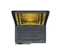 Logitech 920-008341 clavier pour tablette QWERTY Anglais britannique Bluetooth Noir