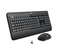 Logitech 920-008677 clavier Souris incluse Universel RF sans fil QWERTZ Suisse Noir, Blanc
